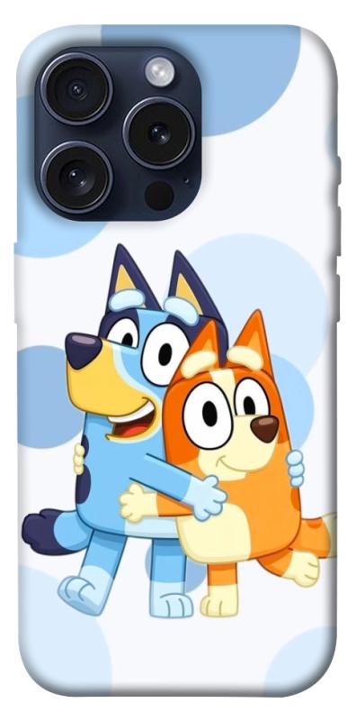 Чехол itsPrint Bluey and bingo для Apple iPhone 15 Pro (6.1"), детские, купить оптом с доставкой