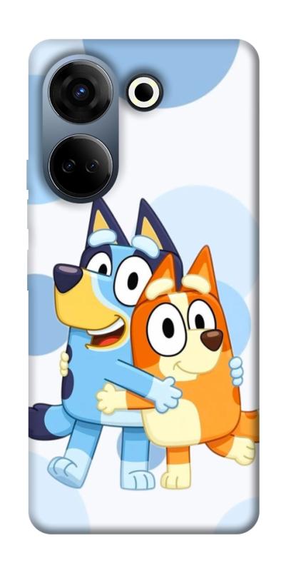 Чехол itsPrint Bluey and bingo для TECNO Camon 20 Pro (CK7n), детские, купить оптом с доставкой