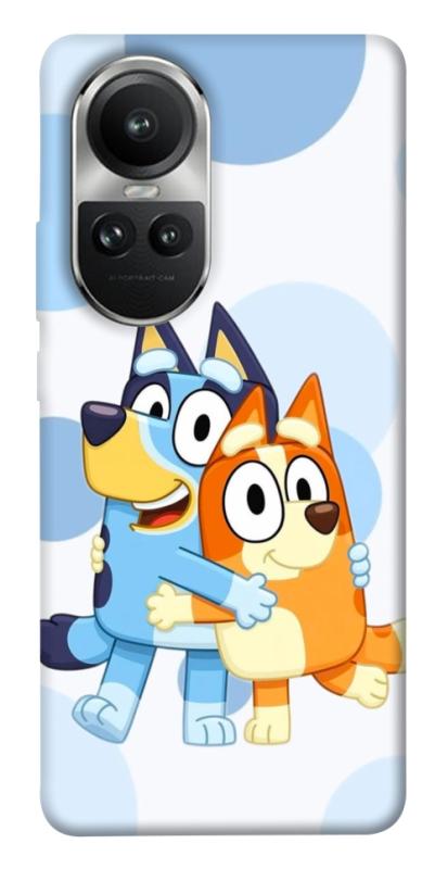Чохол itsPrint Bluey and bingo для Oppo Reno 10, дитячі, купити оптом з доставкою