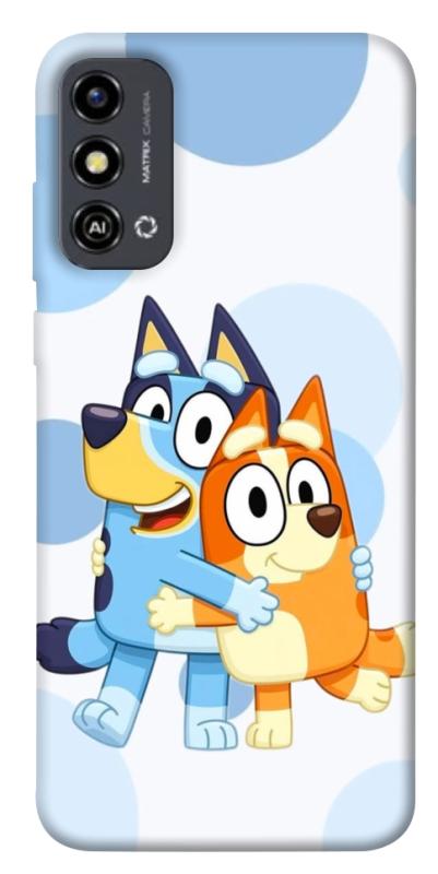 Чохол itsPrint Bluey and bingo для ZTE Blade A53, дитячі, купити оптом з доставкою