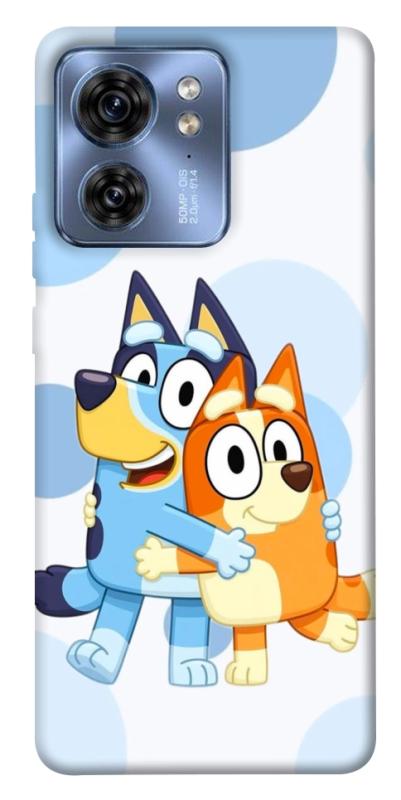 Чохол itsPrint Bluey and bingo для Motorola Edge 40, дитячі, купити оптом з доставкою