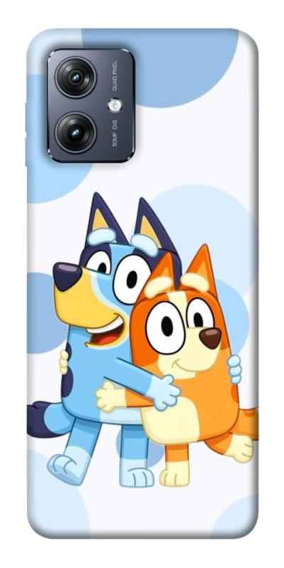 Чехол itsPrint Bluey and bingo для Motorola Moto G54, детские, купить оптом с доставкой