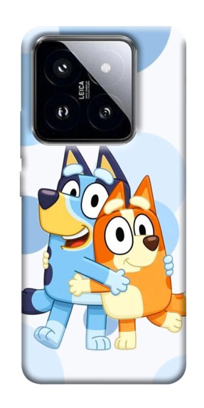 Чохол itsPrint Bluey and bingo для Xiaomi 14 Pro, дитячі, купити оптом з доставкою