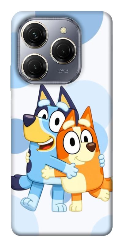 Чехол itsPrint Bluey and bingo для TECNO Spark 20 Pro, детские, купить оптом с доставкой