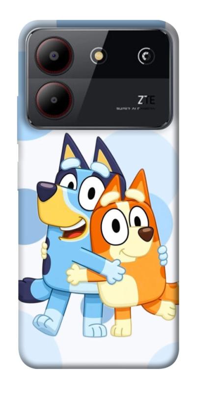 Чохол itsPrint Bluey and bingo для ZTE Blade A54 4G, дитячі, купити оптом з доставкою