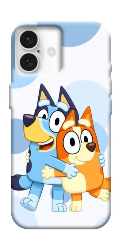 Чехол itsPrint Bluey and bingo для Apple iPhone 16 Plus (6.7"), детские, купить оптом с доставкой
