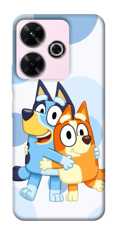 Чехол itsPrint Bluey and bingo для Xiaomi Redmi 13 4G / Poco M6 4G, детские, купить оптом с доставкой