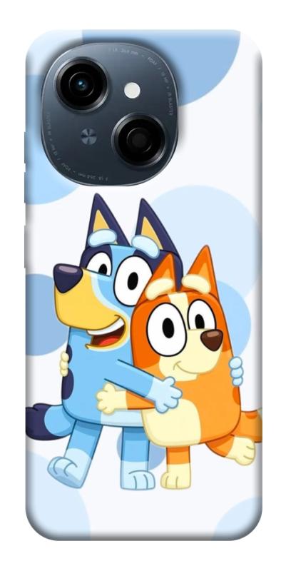 Чехол itsPrint Bluey and bingo для TECNO Spark Go 1, детские, купить оптом с доставкой