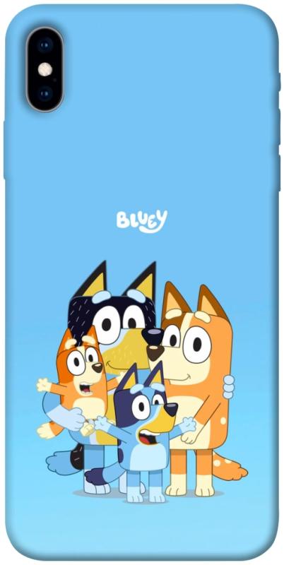 Чехол itsPrint Bluey family для Apple iPhone X (5.8"), детские, купить оптом с доставкой