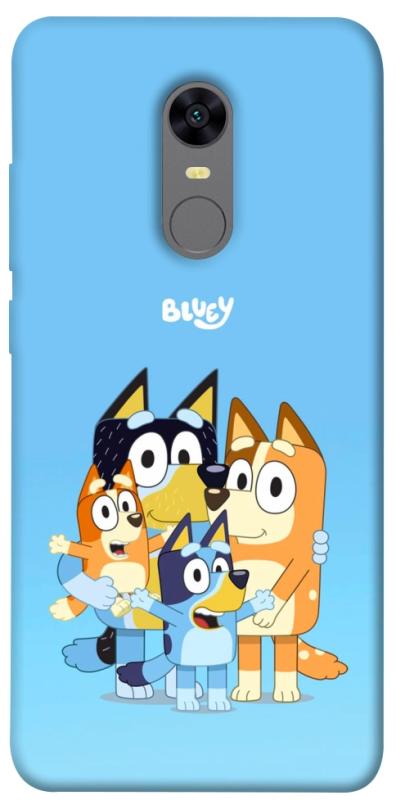 Чехол itsPrint Bluey family для Xiaomi Redmi 5 Plus / Redmi Note 5 (Single Camera), детские, купить оптом с доставкой