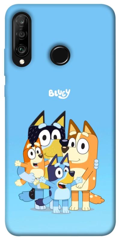 Чехол itsPrint Bluey family для Huawei P30 lite, детские, купить оптом с доставкой