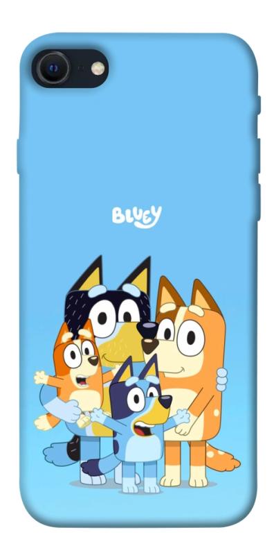 Чехол itsPrint Bluey family для Apple iPhone SE (2020), детские, купить оптом с доставкой