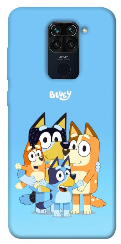 Чехол itsPrint Bluey family для Xiaomi Redmi Note 9 / Redmi 10X, детские, купить оптом с доставкой