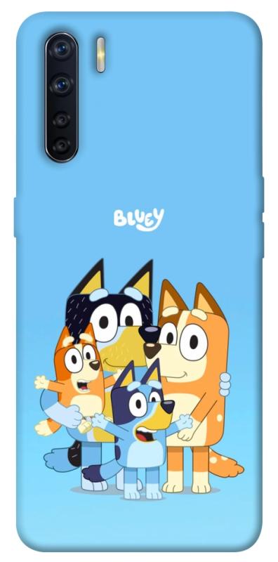 Чехол itsPrint Bluey family для Oppo A91, детские, купить оптом с доставкой