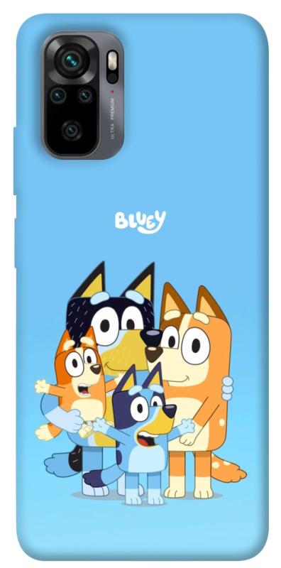 Чехол itsPrint Bluey family для Xiaomi Redmi Note 10 / Note 10s, детские, купить оптом с доставкой