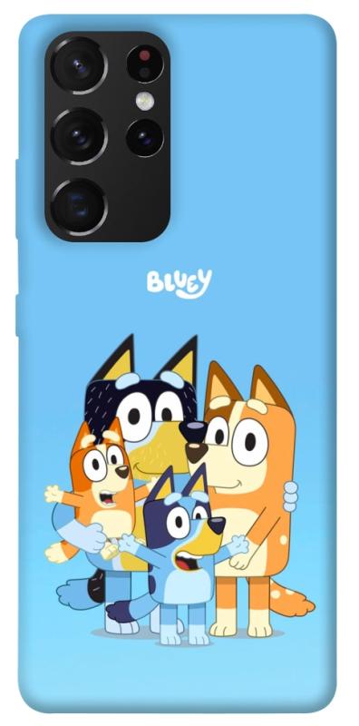 Чохол itsPrint Bluey family для Samsung Galaxy S21 Ultra, дитячі, купити оптом з доставкою