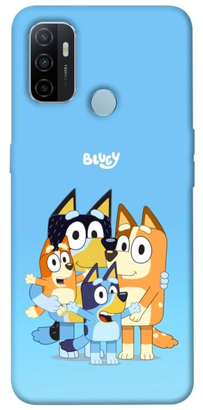 Чехол itsPrint Bluey family для Oppo A53 / A32 / A33, детские, купить оптом с доставкой