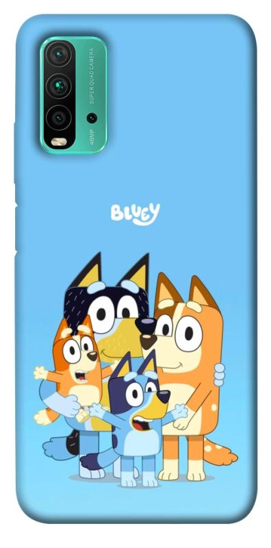 Чехол itsPrint Bluey family для Xiaomi Redmi Note 9 4G / Redmi 9 Power / Redmi 9T, детские, купить оптом с доставкой