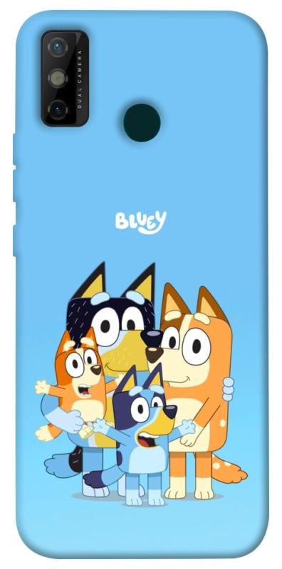 Чехол itsPrint Bluey family для TECNO Spark 6 Go, детские, купить оптом с доставкой