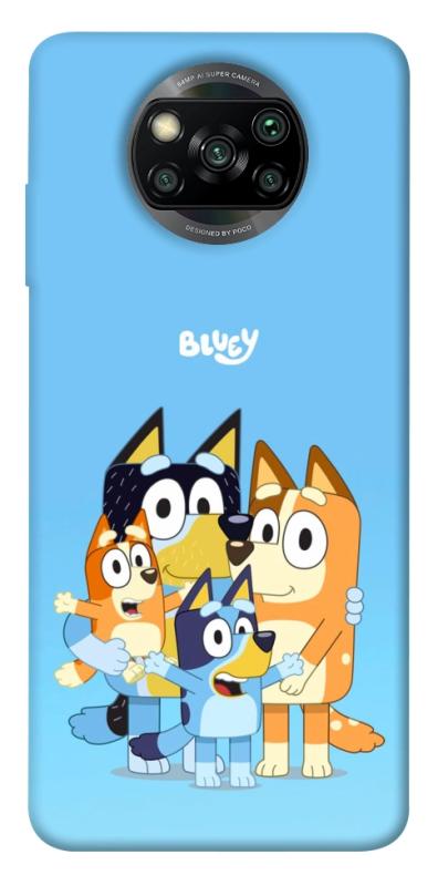 Чехол itsPrint Bluey family для Xiaomi Poco X3 NFC / Poco X3 Pro, детские, купить оптом с доставкой