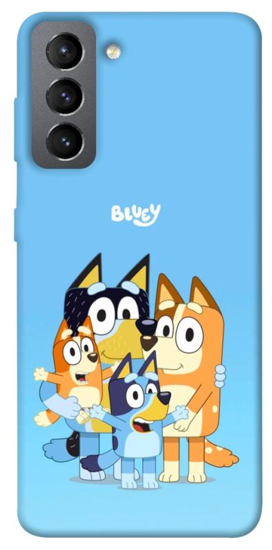 Чехол itsPrint Bluey family для Samsung Galaxy S21 FE, детские, купить оптом с доставкой
