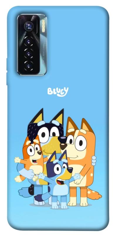 Чехол itsPrint Bluey family для TECNO Camon 17 Pro, детские, купить оптом с доставкой