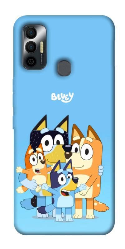 Чохол itsPrint Bluey family для TECNO Spark 7, дитячі, купити оптом з доставкою