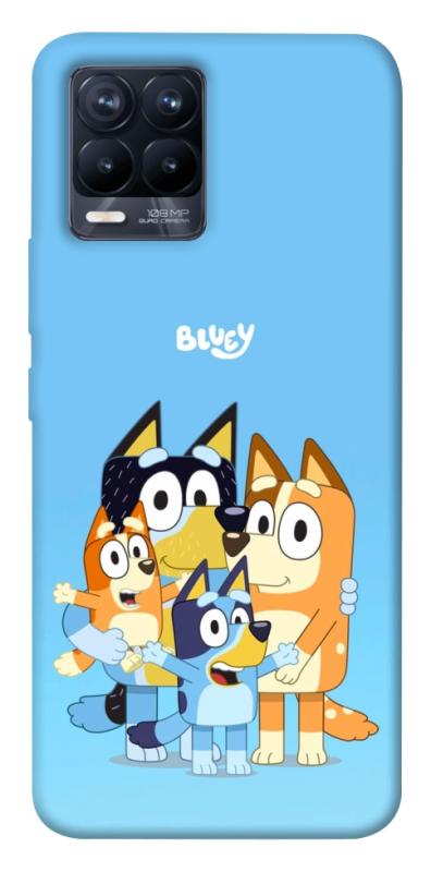 Чехол itsPrint Bluey family для Realme 8, детские, купить оптом с доставкой