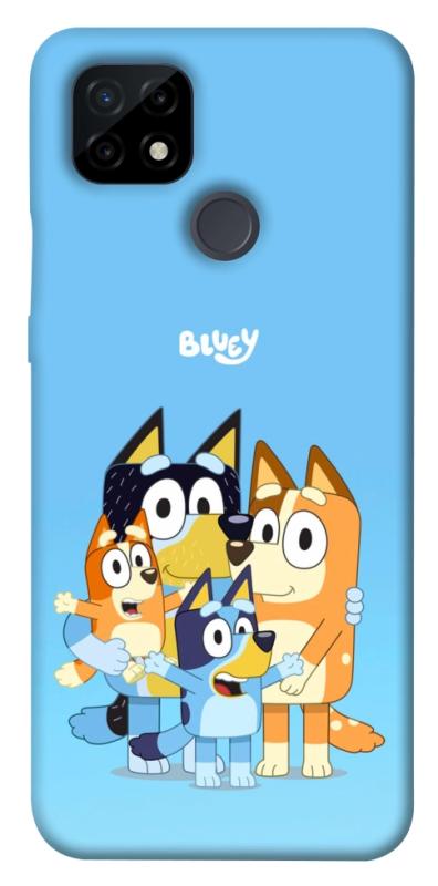 Чехол itsPrint Bluey family для Realme C21, детские, купить оптом с доставкой