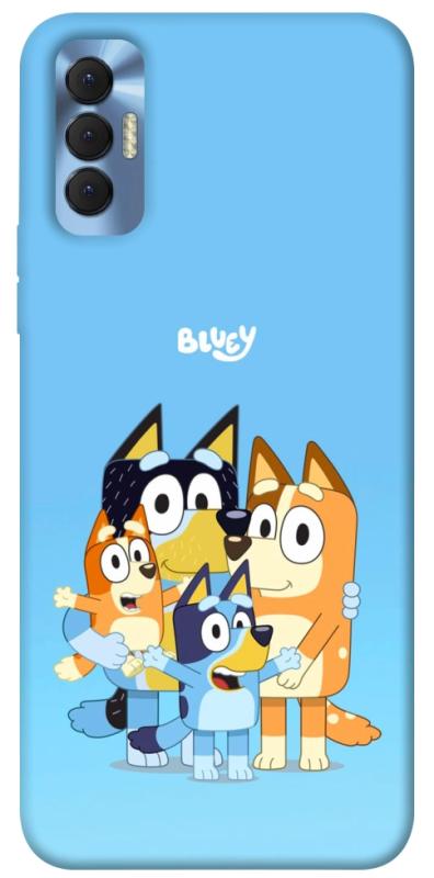 Чехол itsPrint Bluey family для TECNO Spark 8P, детские, купить оптом с доставкой