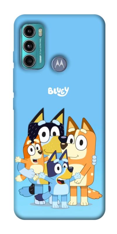 Чехол itsPrint Bluey family для Motorola Moto G60, детские, купить оптом с доставкой