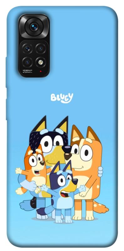 Чехол itsPrint Bluey family для Xiaomi Redmi Note 11 (Global) / Note 11S, детские, купить оптом с доставкой