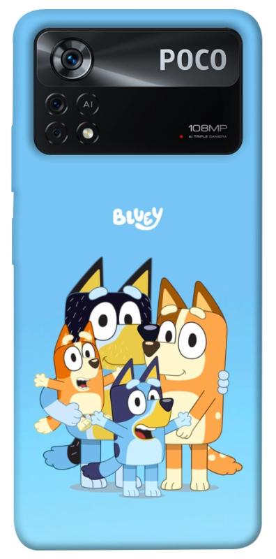 Чохол itsPrint Bluey family для Xiaomi Poco X4 Pro 5G, дитячі, купити оптом з доставкою