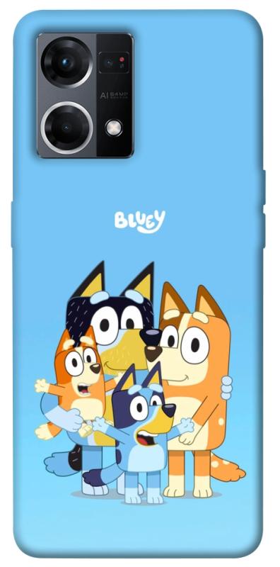 Чехол itsPrint Bluey family для Oppo Reno 7 4G, детские, купить оптом с доставкой