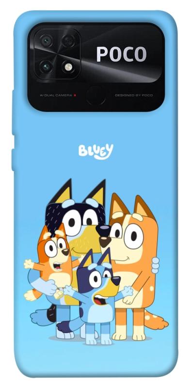 Чехол itsPrint Bluey family для Xiaomi Poco C40, детские, купить оптом с доставкой
