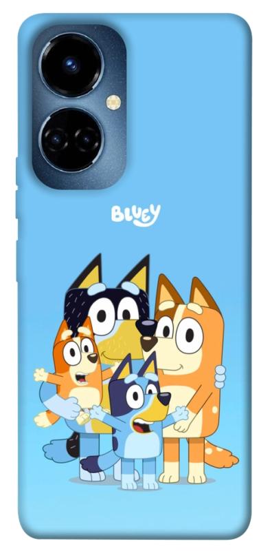 Чехол itsPrint Bluey family для TECNO Camon 19 (CI6n) / 19 Pro (CI8n), детские, купить оптом с доставкой