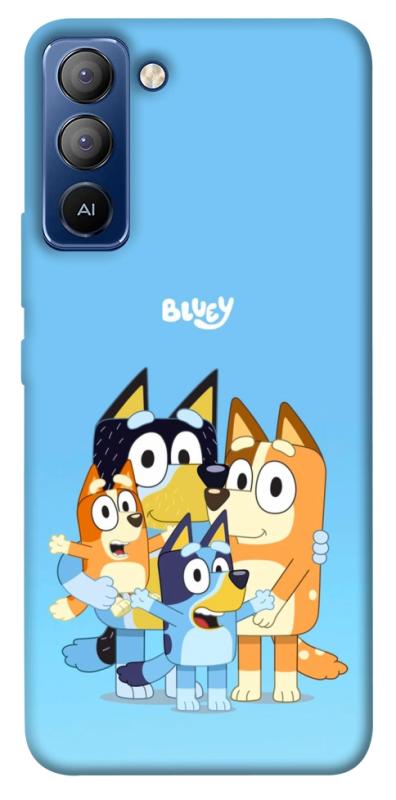 Чехол itsPrint Bluey family для TECNO Pop 5 LTE, детские, купить оптом с доставкой