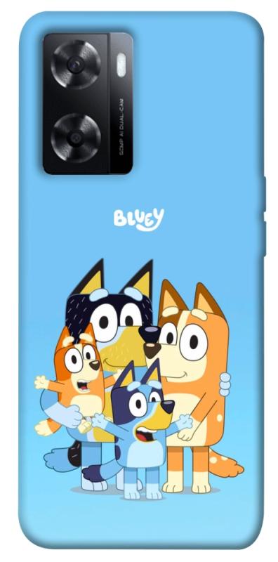 Чехол itsPrint Bluey family для Oppo A57s, детские, купить оптом с доставкой
