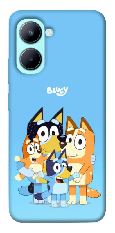Чехол itsPrint Bluey family для Realme C33, детские, купить оптом с доставкой