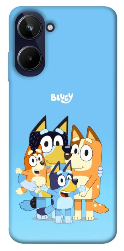 Чехол itsPrint Bluey family для Realme 10 4G, детские, купить оптом с доставкой