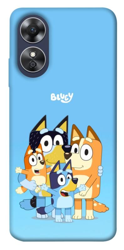 Чехол itsPrint Bluey family для Oppo A17, детские, купить оптом с доставкой