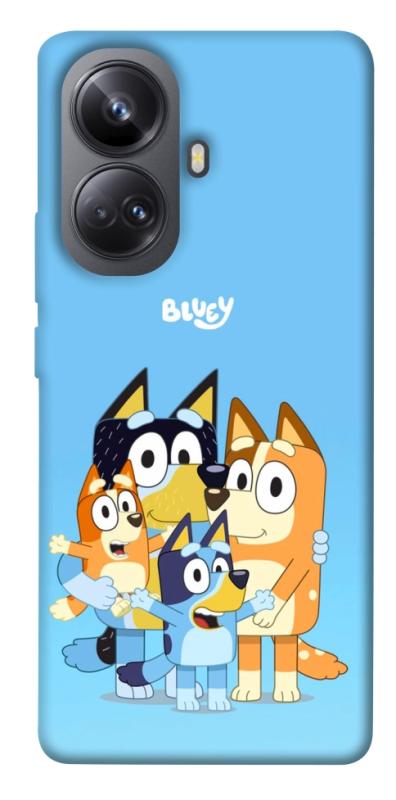 Чехол itsPrint Bluey family для Realme 10 Pro+, детские, купить оптом с доставкой