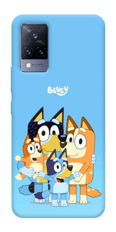 Чехол itsPrint Bluey family для Vivo V21, детские, купить оптом с доставкой