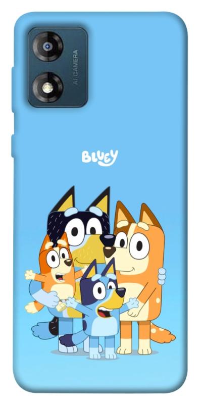 Чехол itsPrint Bluey family для Motorola Moto E13, детские, купить оптом с доставкой