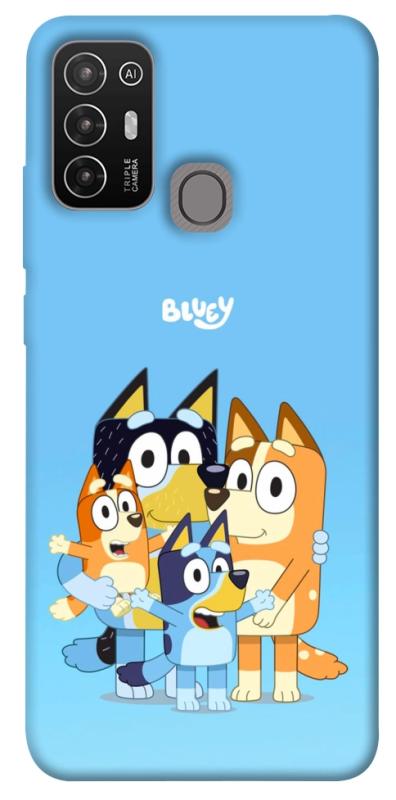 Чехол itsPrint Bluey family для ZTE Blade A52, детские, купить оптом с доставкой