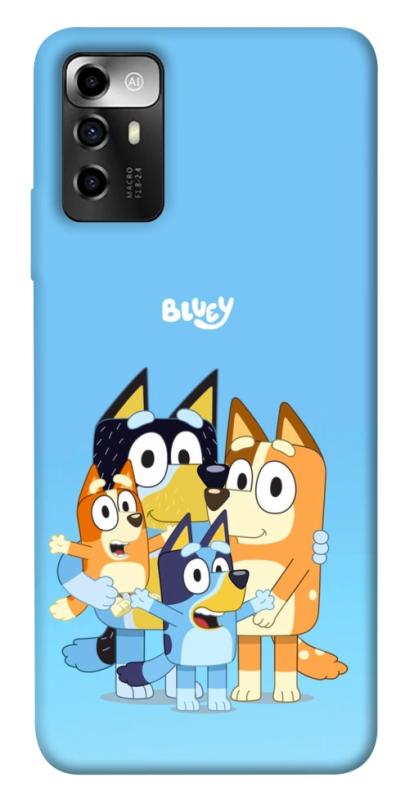 Чехол itsPrint Bluey family для ZTE Blade A72, детские, купить оптом с доставкой