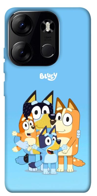 Чохол itsPrint Bluey family для Tecno Spark Go 2023, дитячі, купити оптом з доставкою