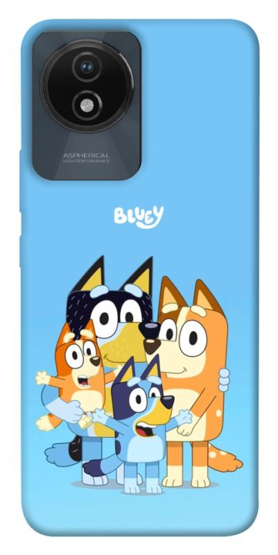 Чехол itsPrint Bluey family для Vivo Y02, детские, купить оптом с доставкой