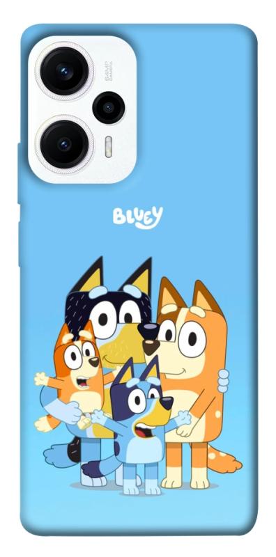Чохол itsPrint Bluey family для Xiaomi Poco F5 / Note 12 Turbo, дитячі, купити оптом з доставкою