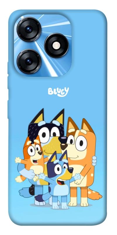 Чехол itsPrint Bluey family для TECNO Spark 10 Pro, детские, купить оптом с доставкой